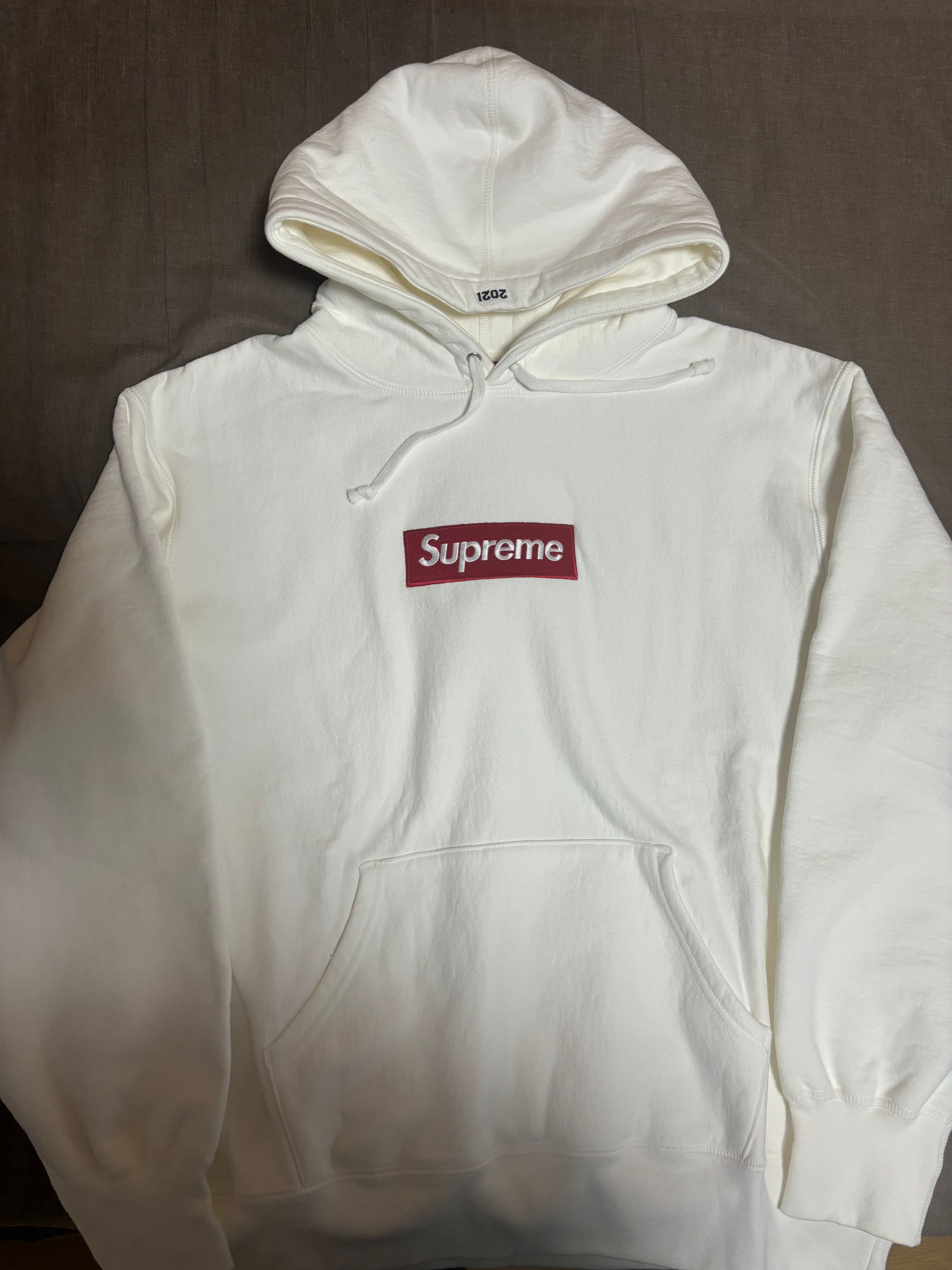 Supreme Box Logo Hooded Sweatshirt "White" (21FW)