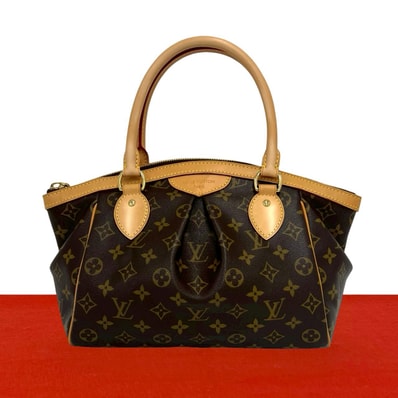 LOUIS VUITTON ルイヴィトン ティヴォリ PM モノグラム PVC レザー ハンドバッグ ブラウン
21456