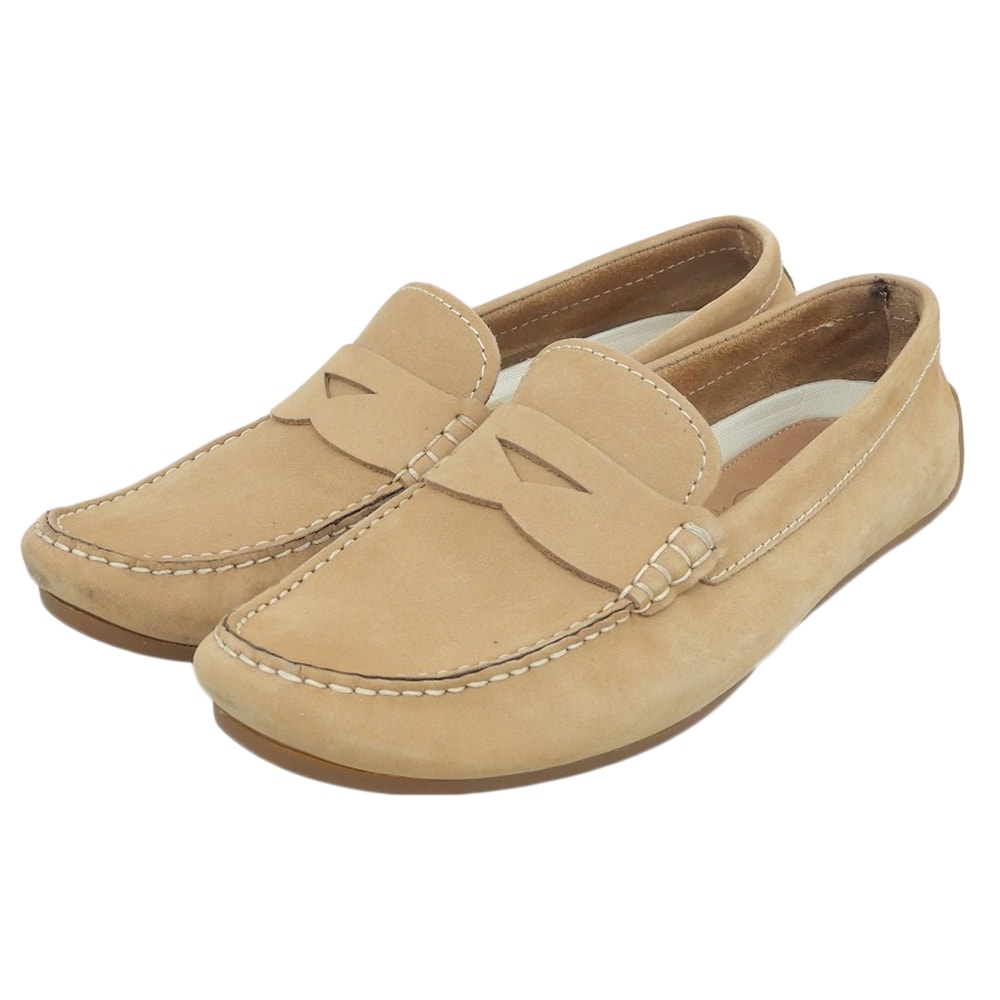クラークス スエード ドライビングシューズ メンズ ベージュ 25.5cm 261232437075 7 1/2(UK)