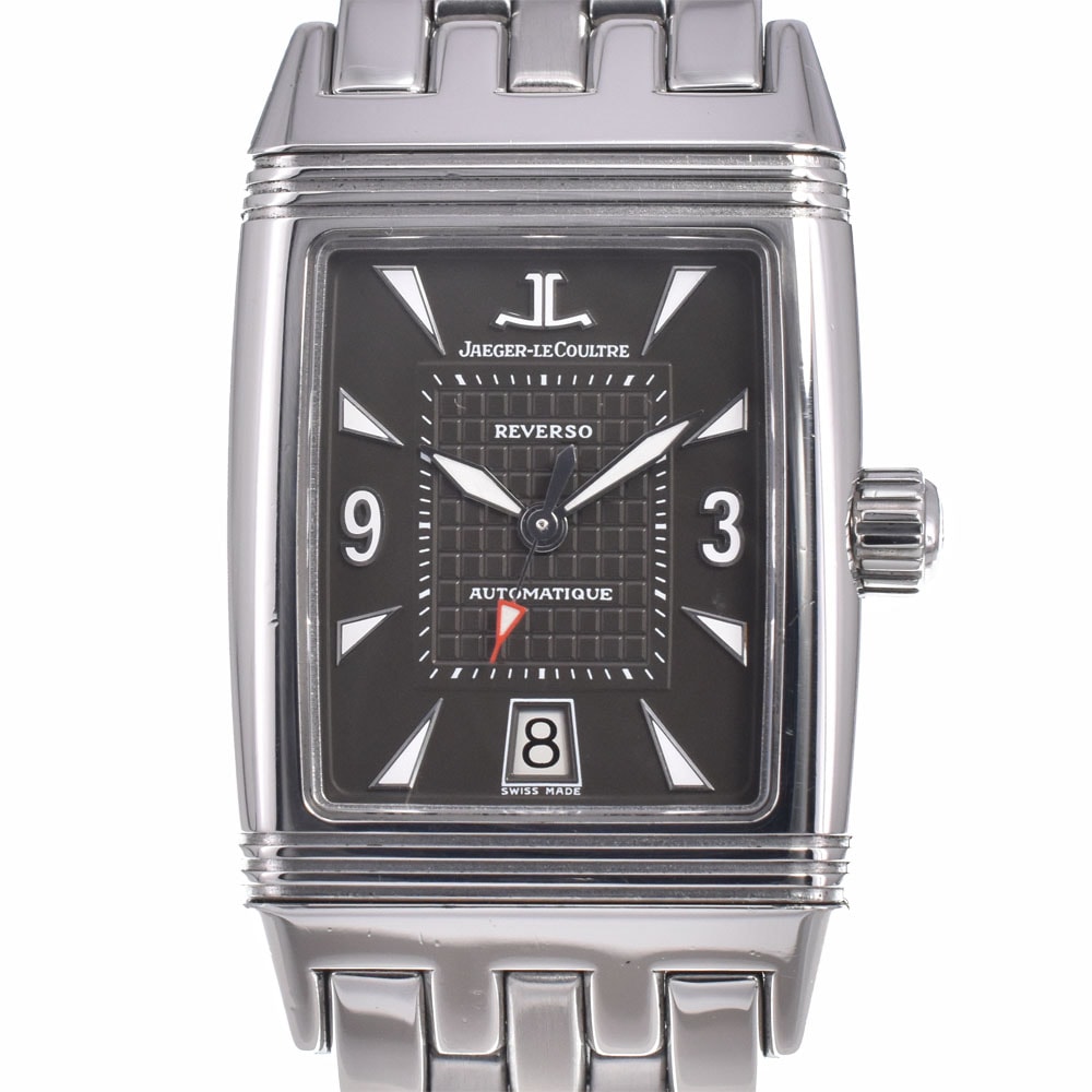 ジャガー・ルクルト JAEGER-LECOULTRE 290.8.60/Q2908102 レベルソ グランスポール グレー 自動巻き メンズ 美品 腕時計 Q#149134