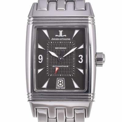 ジャガー・ルクルト JAEGER-LECOULTRE 290.8.60/Q2908102 レベルソ グランスポール グレー 自動巻き メンズ 美品 腕時計 Q#149134