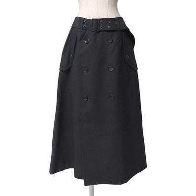 ■美品■JUNYA WATANABE COMME des GARCONS ジュンヤワタナベコムデギャルソン スカート サイズM AD2019 ベルテッド トレンチスカート ブランド古着【中古】20260409/RA8918