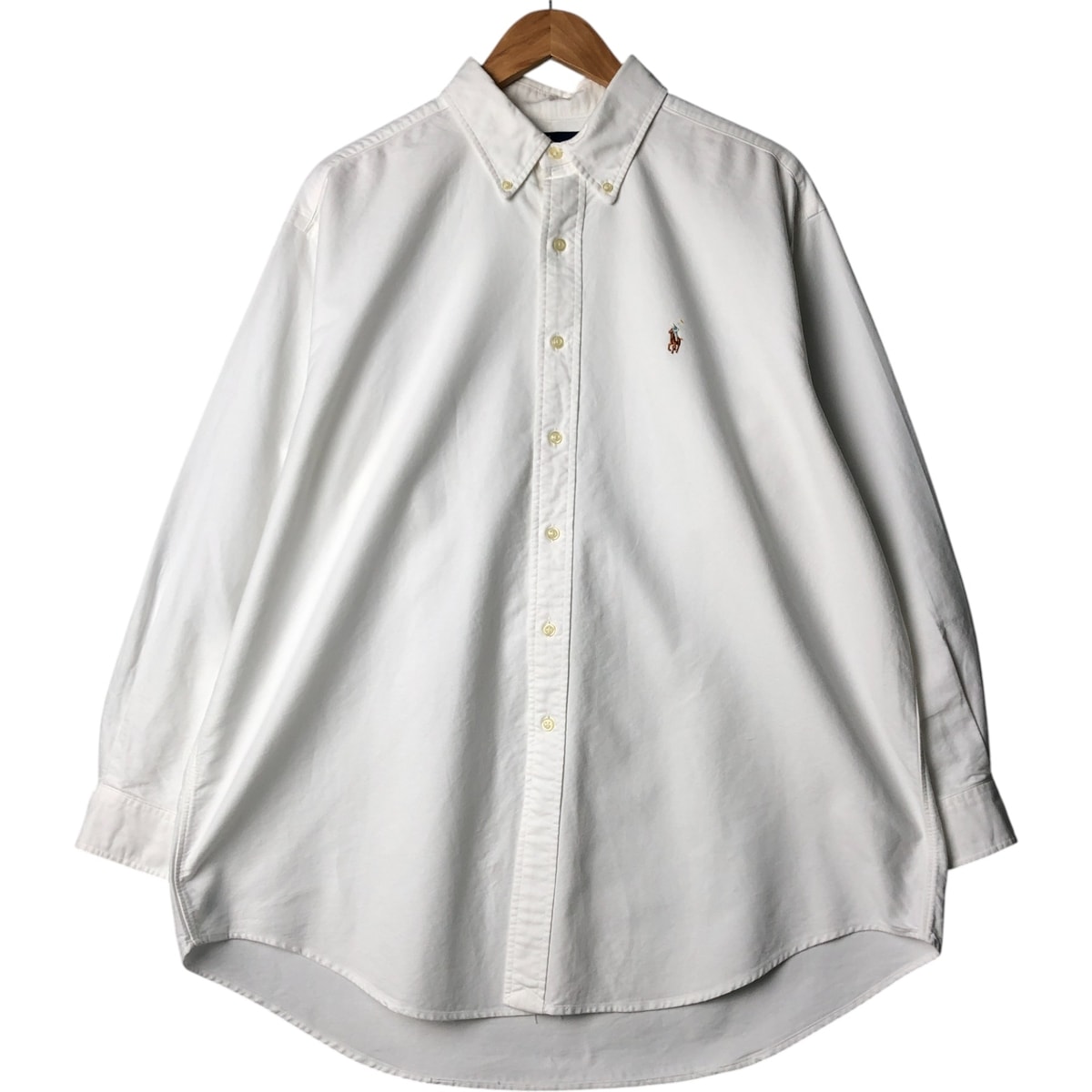 古着 ラルフローレン Ralph Lauren POLO by Ralph Lauren 長袖 ボタンダウンシャツ カナダ製 メンズXL相当/eaa573105