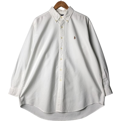 古着 ラルフローレン Ralph Lauren POLO by Ralph Lauren 長袖 ボタンダウンシャツ カナダ製 メンズXL相当/eaa573105