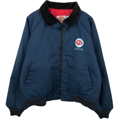 古着 ディッキーズ Dickies 襟付き 中綿入り ワークブルゾン USA製 メンズXL相当/eaa651332