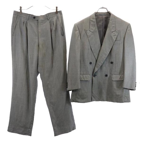 LANVIN ランバン ウールブレンド スーツ 上下セットアップ R50-46 グレー系