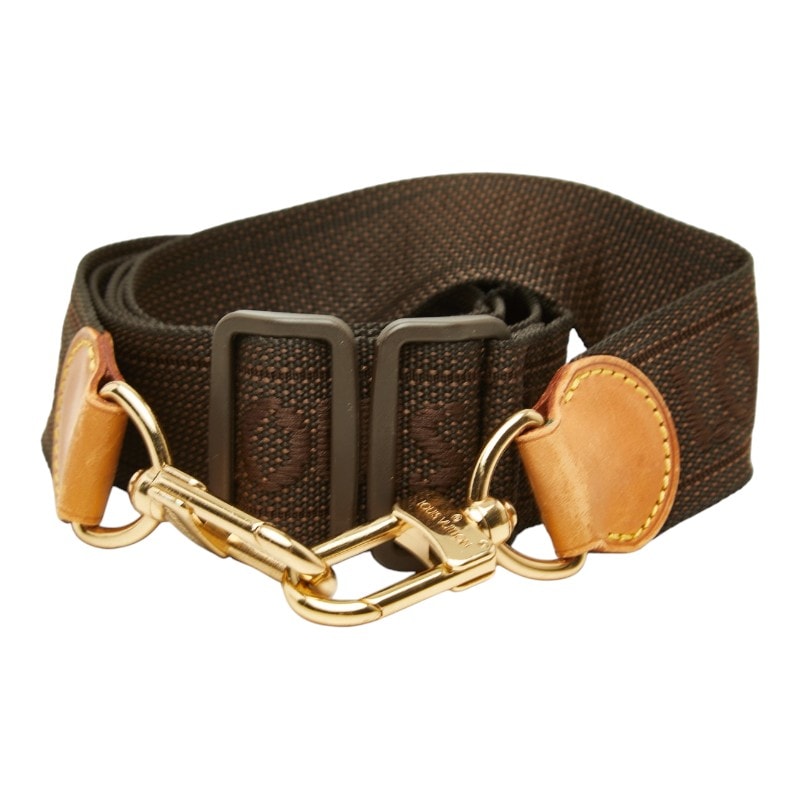ルイ ヴィトン ショルダーストラップ ブラウン キャンバス レザー レディース LOUIS VUITTON 中古