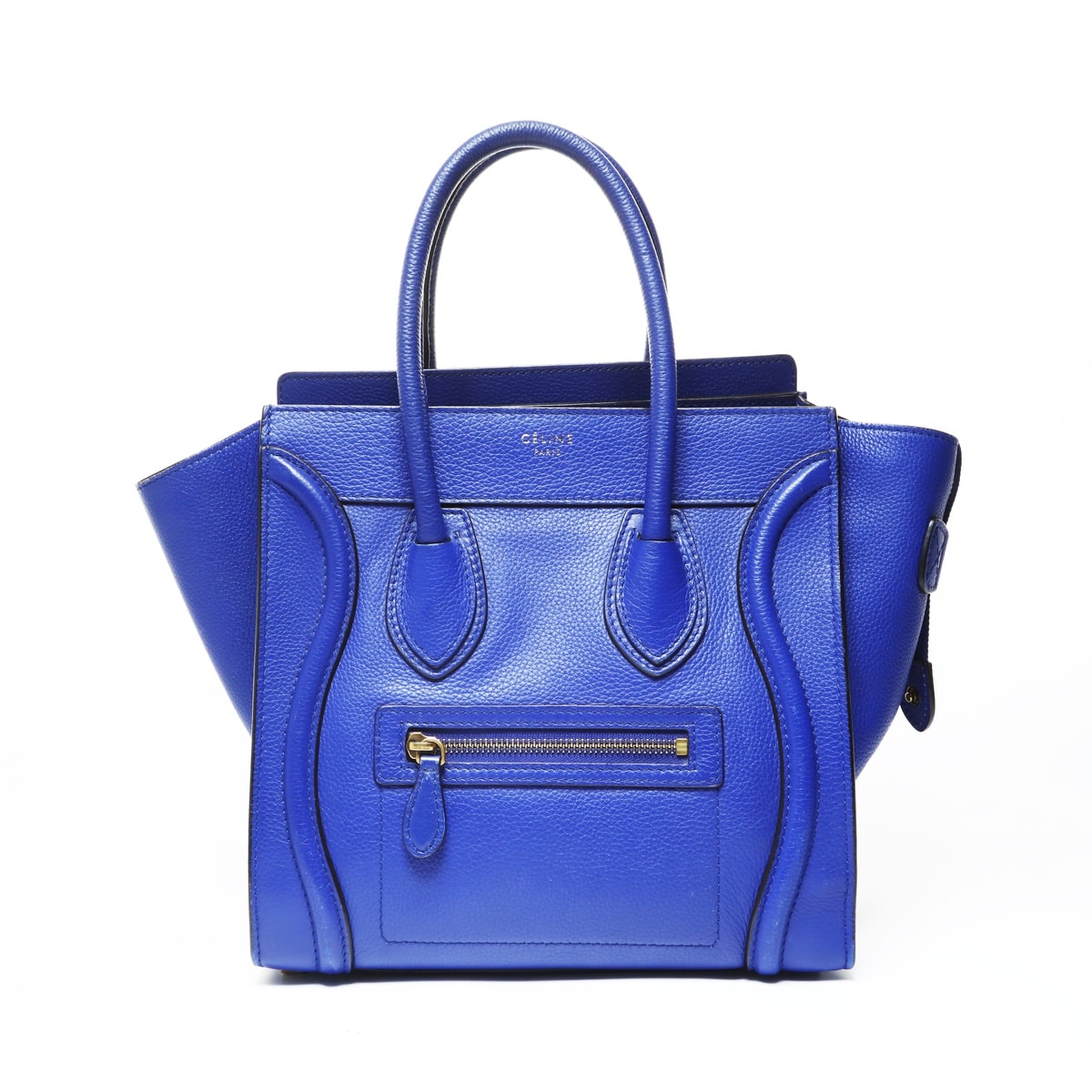 セリーヌ CELINE ラゲージ マイクロショッパー ハンドバッグ【中古】