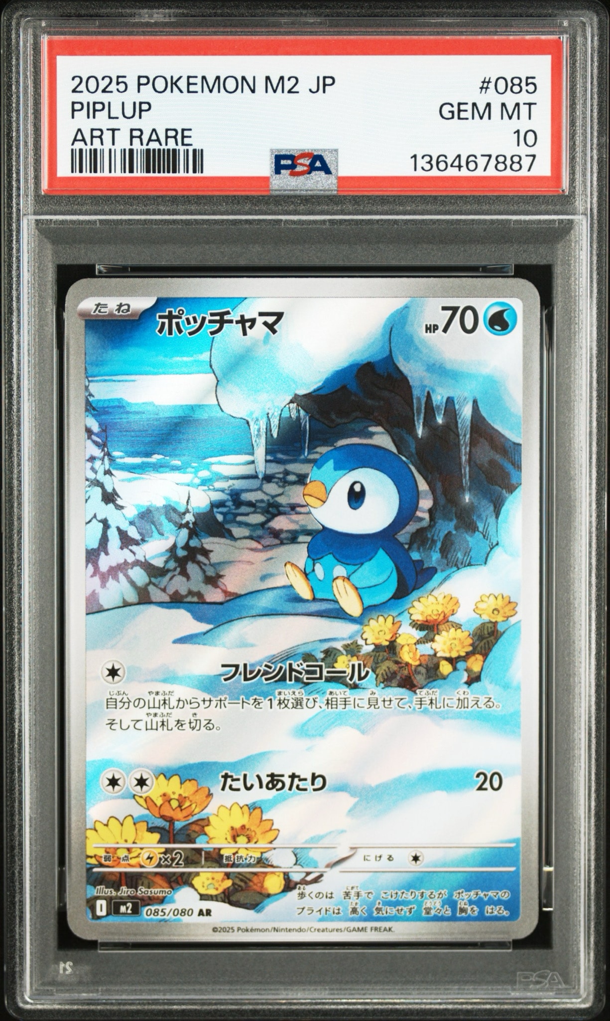 PSA10】ポッチャマ AR [M2 085/080](拡張パック「インフェルノX」) 1枚