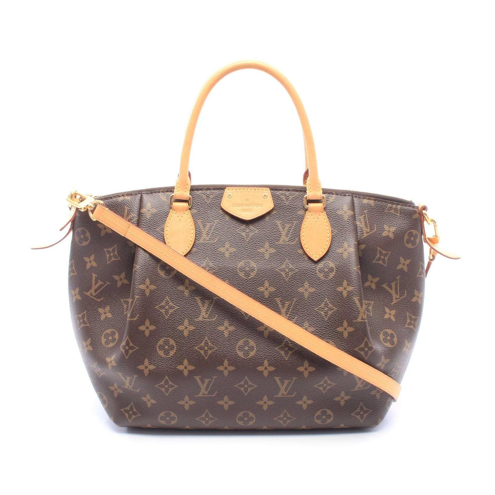 ルイ・ヴィトン LOUIS VUITTON テュレンMM モノグラム 2WAY ハンドバッグ バッグ PVCコーティングキャンバス レザー レディース ブラウン系 M48814 【中古】