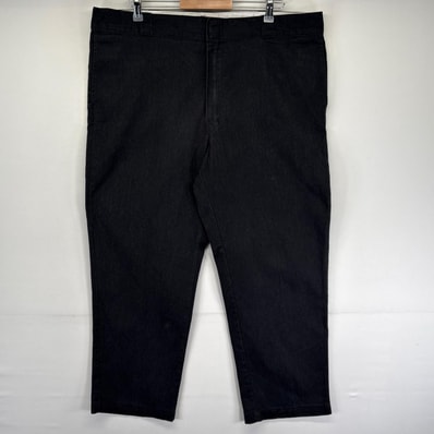 古着 ディッキーズ Dickies パンツ 874 FLEX ワークパンツ チノパン テーパード 大きいサイズ w42 L30 ブラック系 メンズ