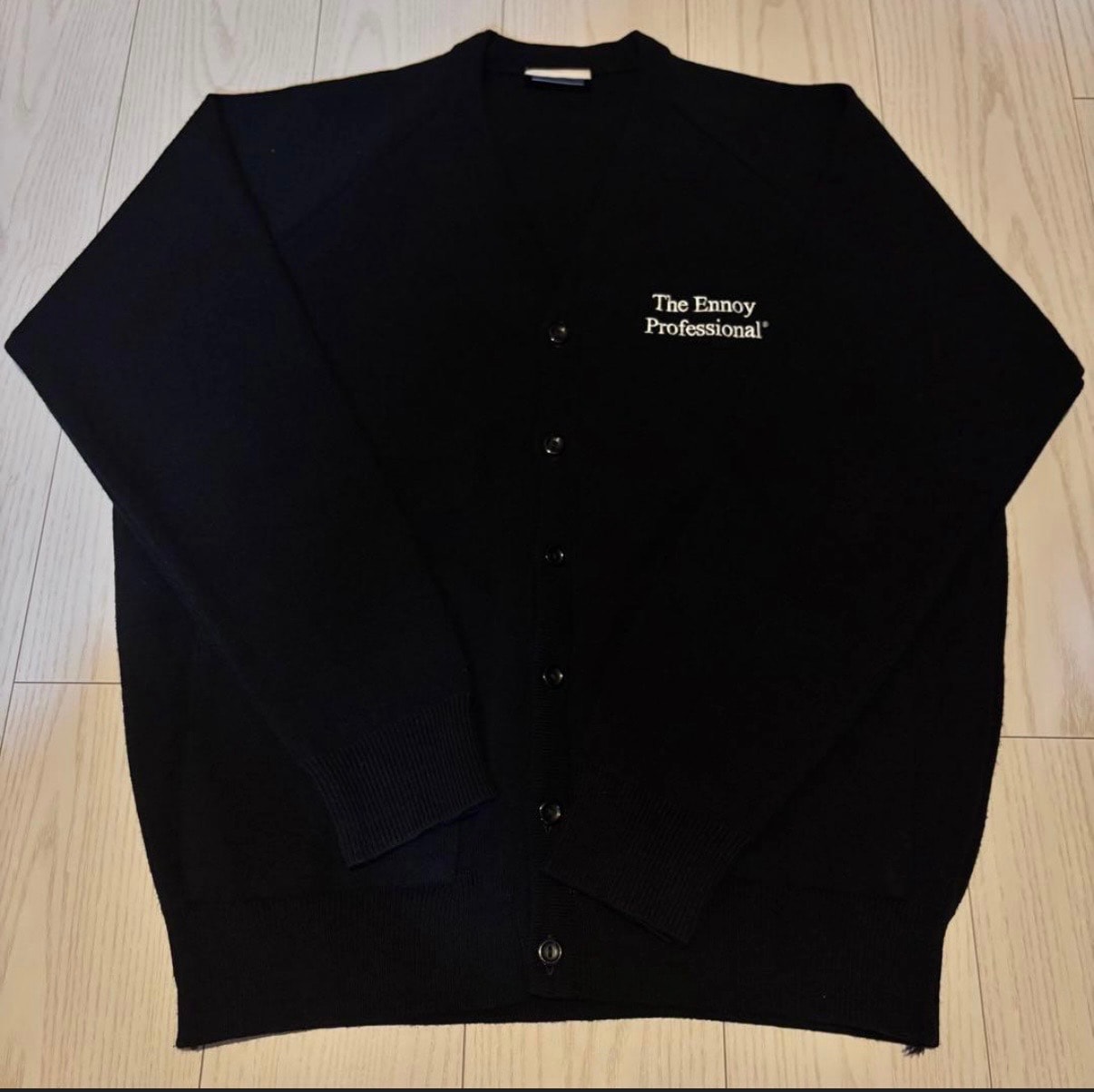 ENNOY 22AW Button Cardigan "Black"