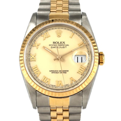 ロレックス デイトジャスト 16233 SSxYG 自動巻 L番