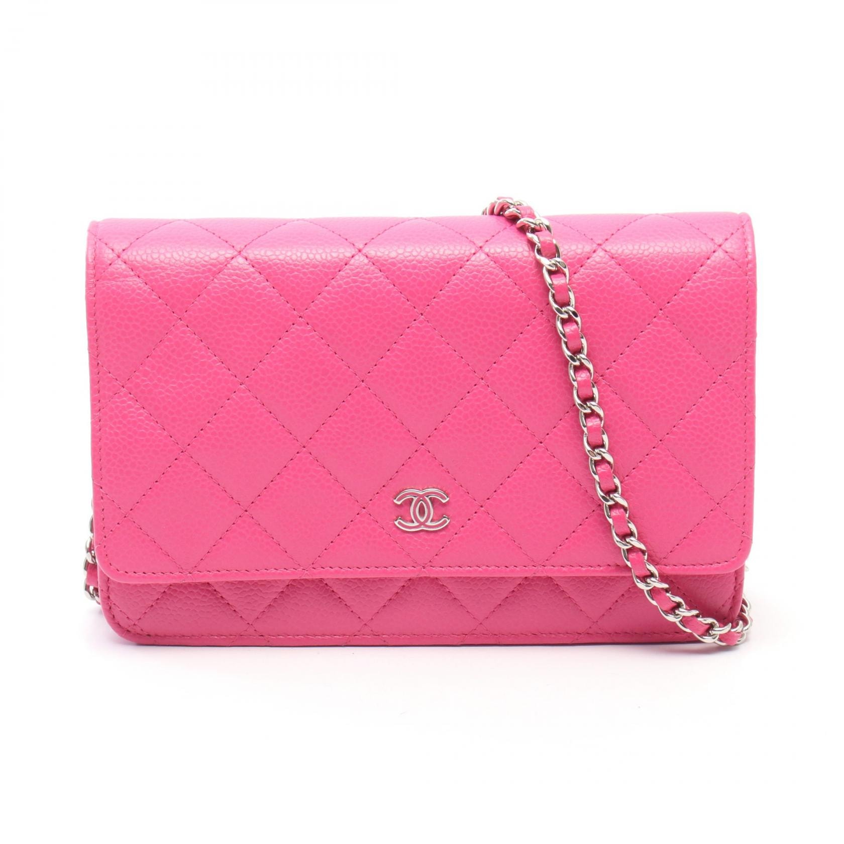 シャネル CHANEL マトラッセ ショルダーバッグ バッグ キャビアスキン(グレインドカーフ) レディース ピンク系 A33814 【中古】
