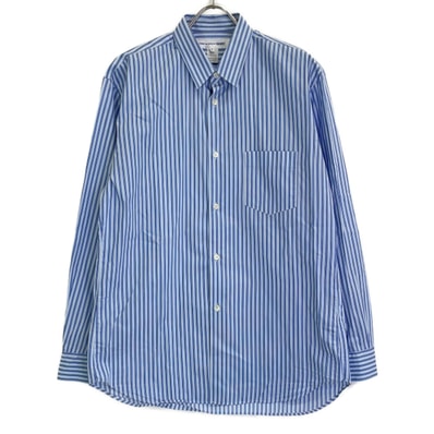 コムデギャルソンシャツ FO03B201 20AW ブルー Stripe Shirts ストライプシャツ M