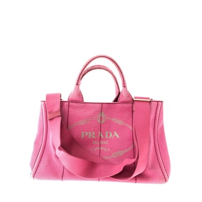 PRADA プラダ レディース トートバッグ カナパトート キャンバス BN1877 ピンク