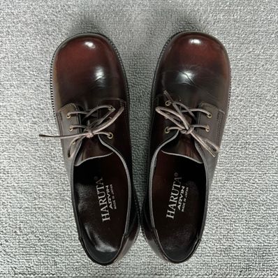 HARUTA Women's Bulb Toe Lace Up Shoes Artificial Leather "Jamaica" #4902