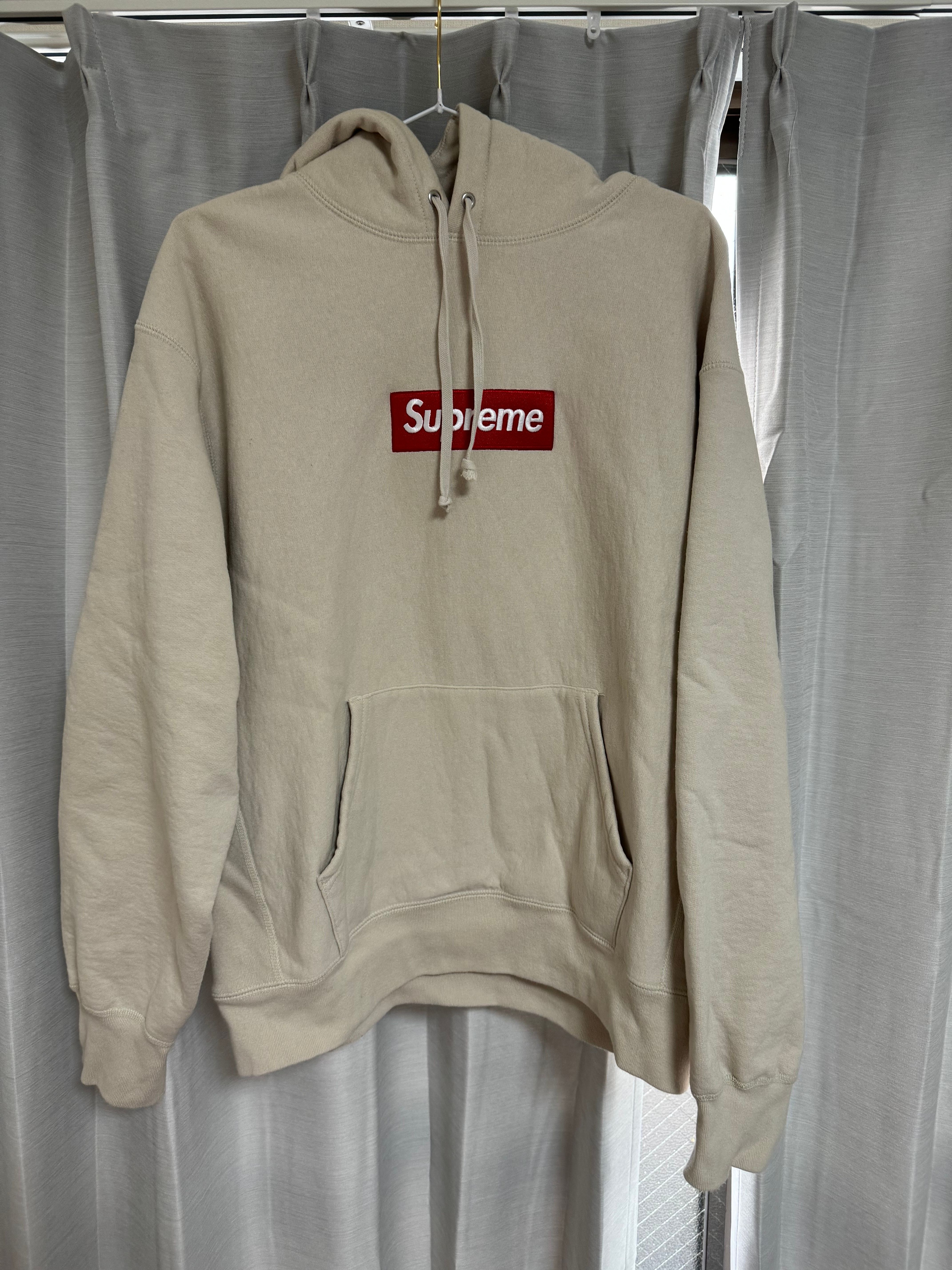 Supreme Box Logo Hooded Sweatshirt "Stone" (24FW)