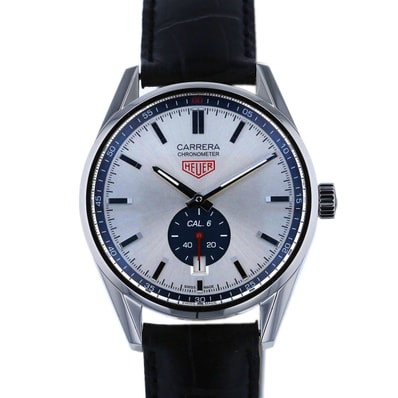 【値下げ】TAG HEUER タグホイヤー カレラ キャリバー6 腕時計 WV5111.FC6350 ステンレススチール シルバー メンズ【中古】