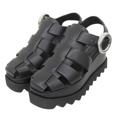 極美品 ステラマッカートニー サンダル エリス ブラック レディース 34 81053