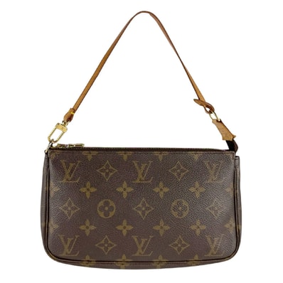 ルイ ヴィトン LOUIS VUITTON ハンドバッグ モノグラム ポシェット アクセソワール モノグラムキャンバス ブラウン レディース M51980【中古】 z9452