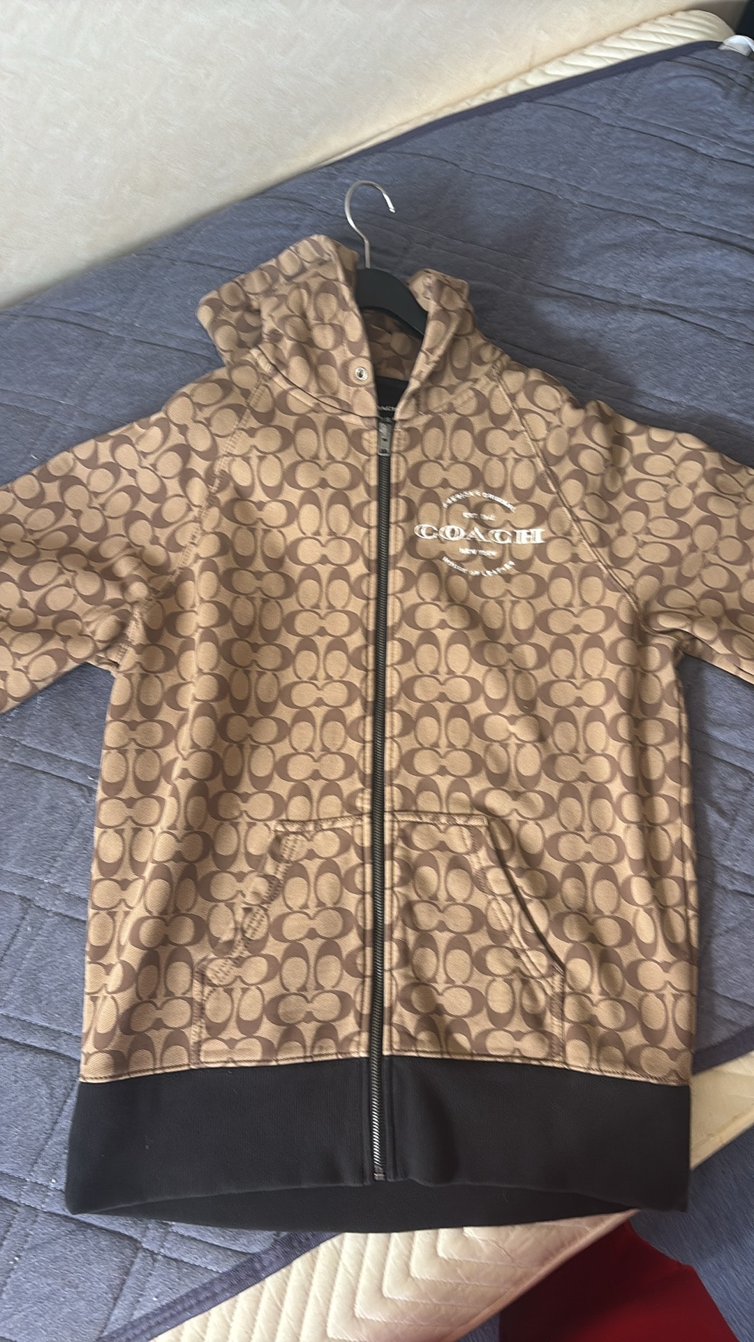 COACH Signature Rexy Hoodie Organic Cotton "Khaki"