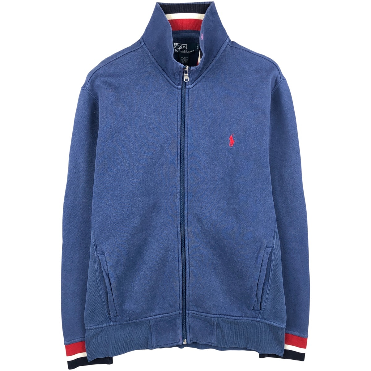 古着 ラルフローレン Ralph Lauren POLO by Ralph Lauren フルジップスウェットシャツ トレーナー メンズL相当/eaa607755