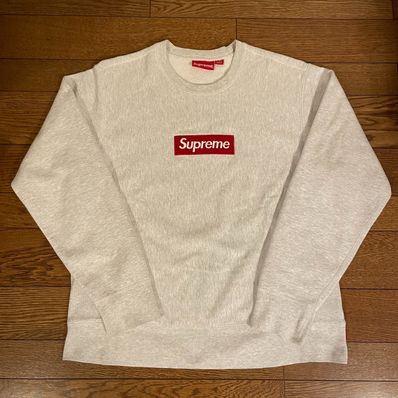Supreme Box Logo Crewneck Sweatshirt "Ash Grey" (18FW)