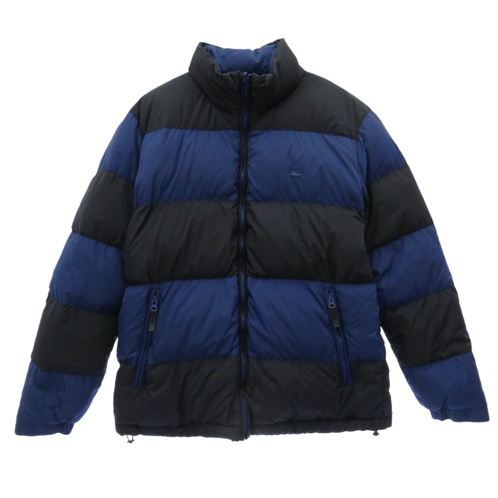 LACOSTE ラコステ reversible down jacket リバーシブル ダウンジャケット ネイビー系 ブラック系 52/5【中古】