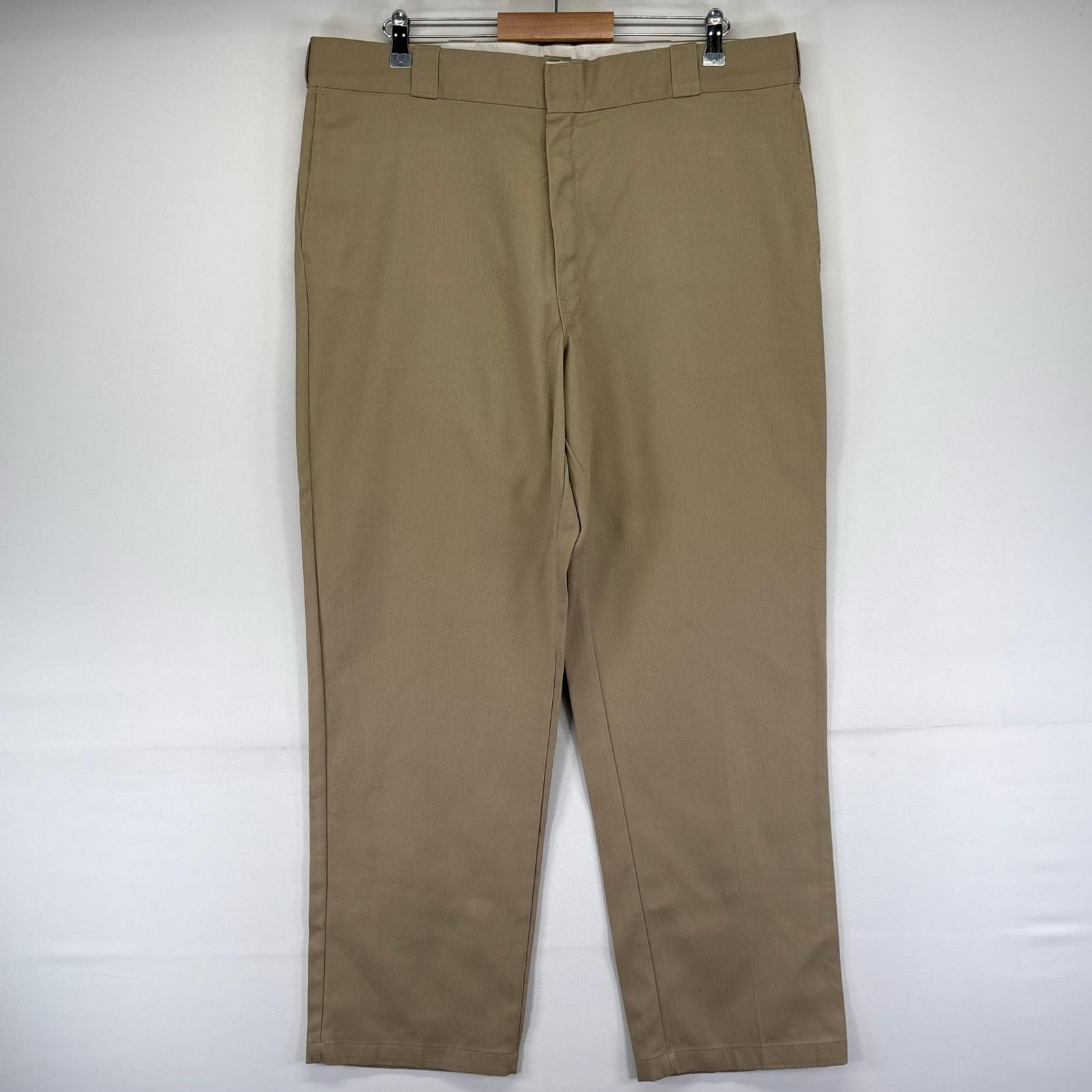 古着 ディッキーズ Dickies パンツ 874 チノパン ワーク ワンポイントロゴ 大きいサイズ w40 L32 ベージュ系 メンズ