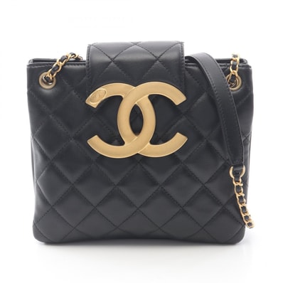 シャネル CHANEL マトラッセ ショルダーバッグ バッグ ラムスキン(羊革) レディース ブラック系 AS4596 【中古】