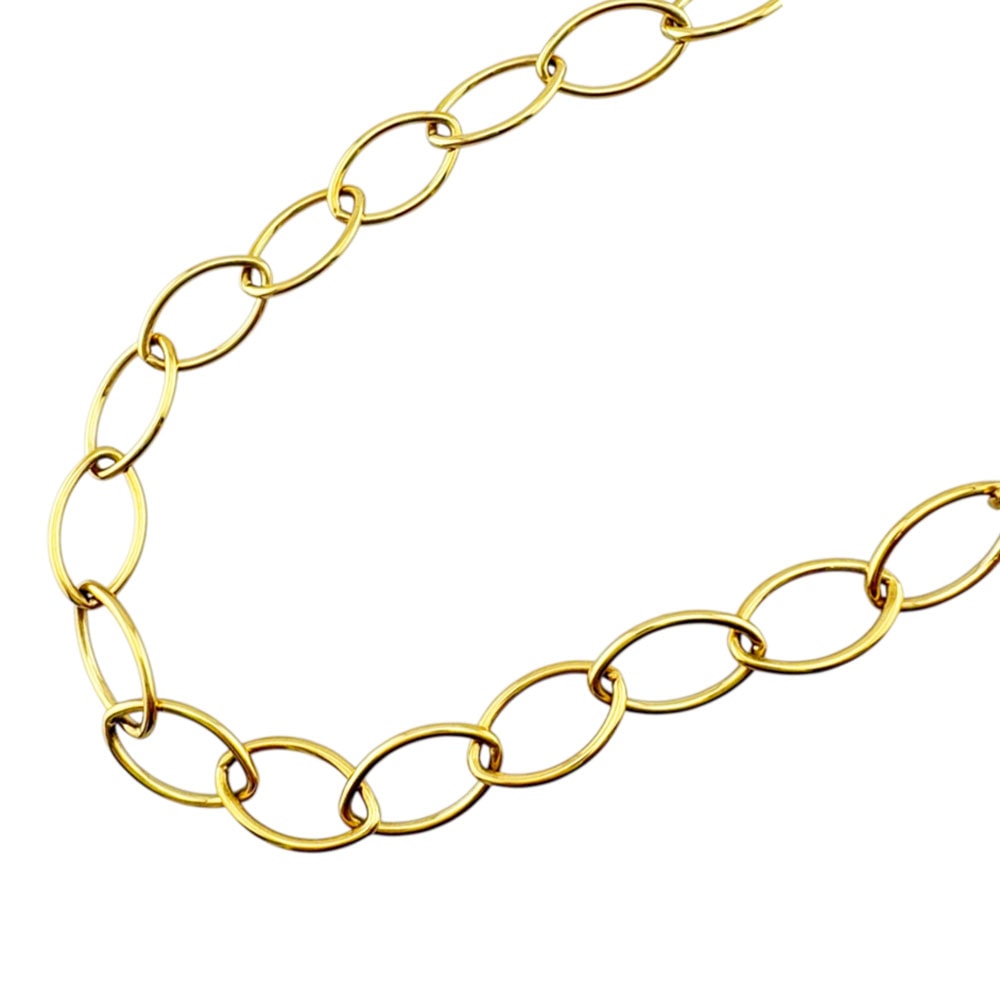 ティファニー オーバルリンク ネックレス 18金 K18イエローゴールド レディース TIFFANY&Co.  中古