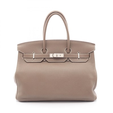 エルメス HERMES バーキン35 ハンドバッグ バッグ レザー トゴ トゴ エトゥープ □O刻印(2011年製造) レディース グレー系 028496CK 【中古】