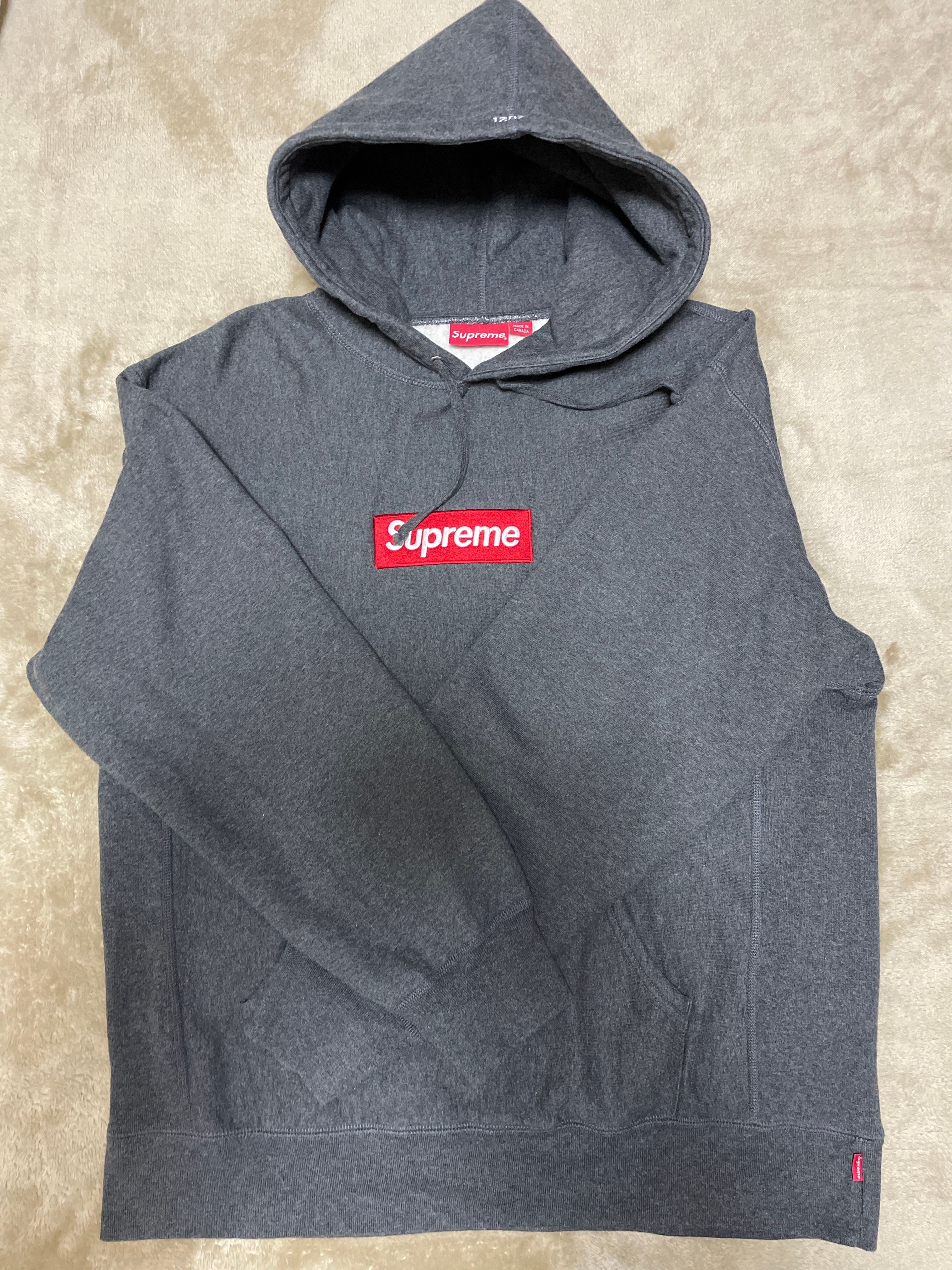 Supreme Box Logo Hooded Sweatshirt "Charcoal" (21FW)