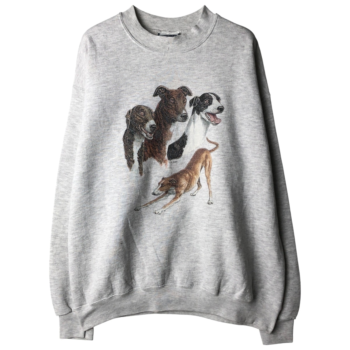 古着 90~00年代 リー Lee grey hound アニマル スウェットシャツ トレーナー メンズL相当/eaa482806