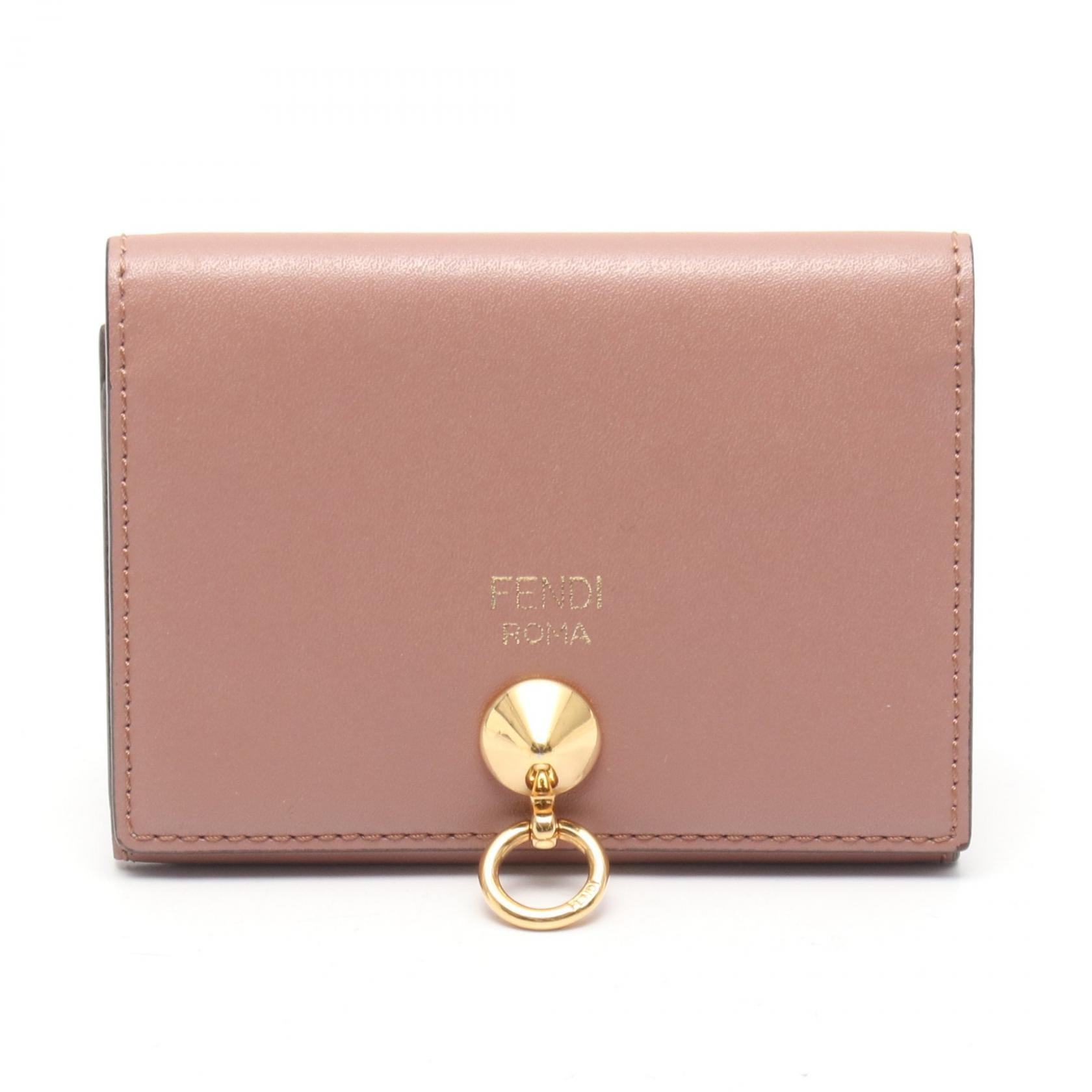 フェンディ FENDI バイザウェイ カードケース アクセサリー レザー レディース ピンク系 8M0217 【中古】
