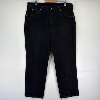 古着 ディッキーズ Dickies デニム パンツ テーパード ブラックデニム ジーパン 大きいサイズ W38L30 ブラック系 メンズ