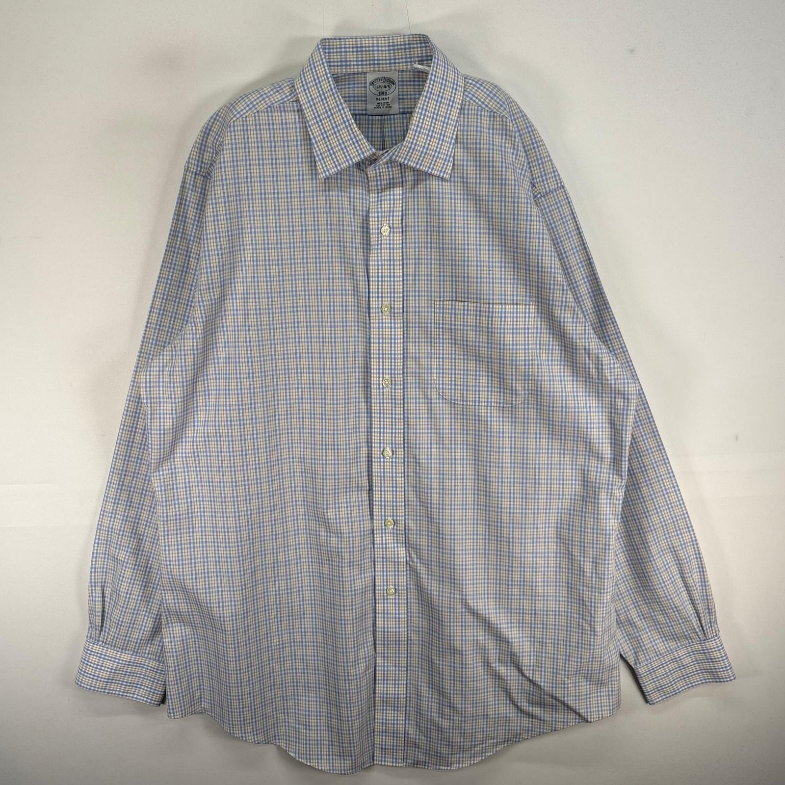 古着 ブルックスブラザーズ Brooks Brothers 長袖シャツ チェック REGENT 胸ポケ L ブルー系 マルチカラー メンズ
