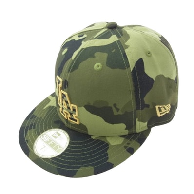 NEW ERA ニューエラ キャップ Dodgerps ドジャーズ 迷彩 カモフラ BB キャップ グリーン系 59.6cm【中古】