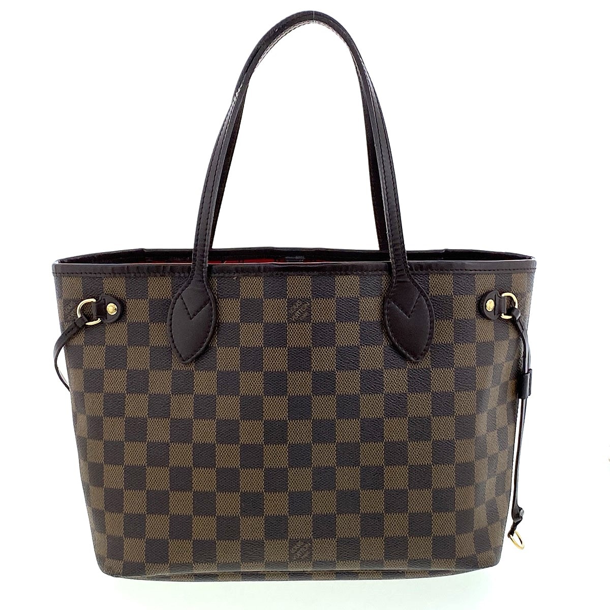 LOUIS VUITTON ルイ・ヴィトン ネヴァーフル PM トートバッグ N51109 ダミエキャンバス ブラウン エベヌ  レディース【中古】