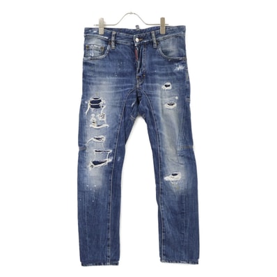 ディースクエアード S74LA0896 インディゴ デニム TIDY BIKER JEAN 44