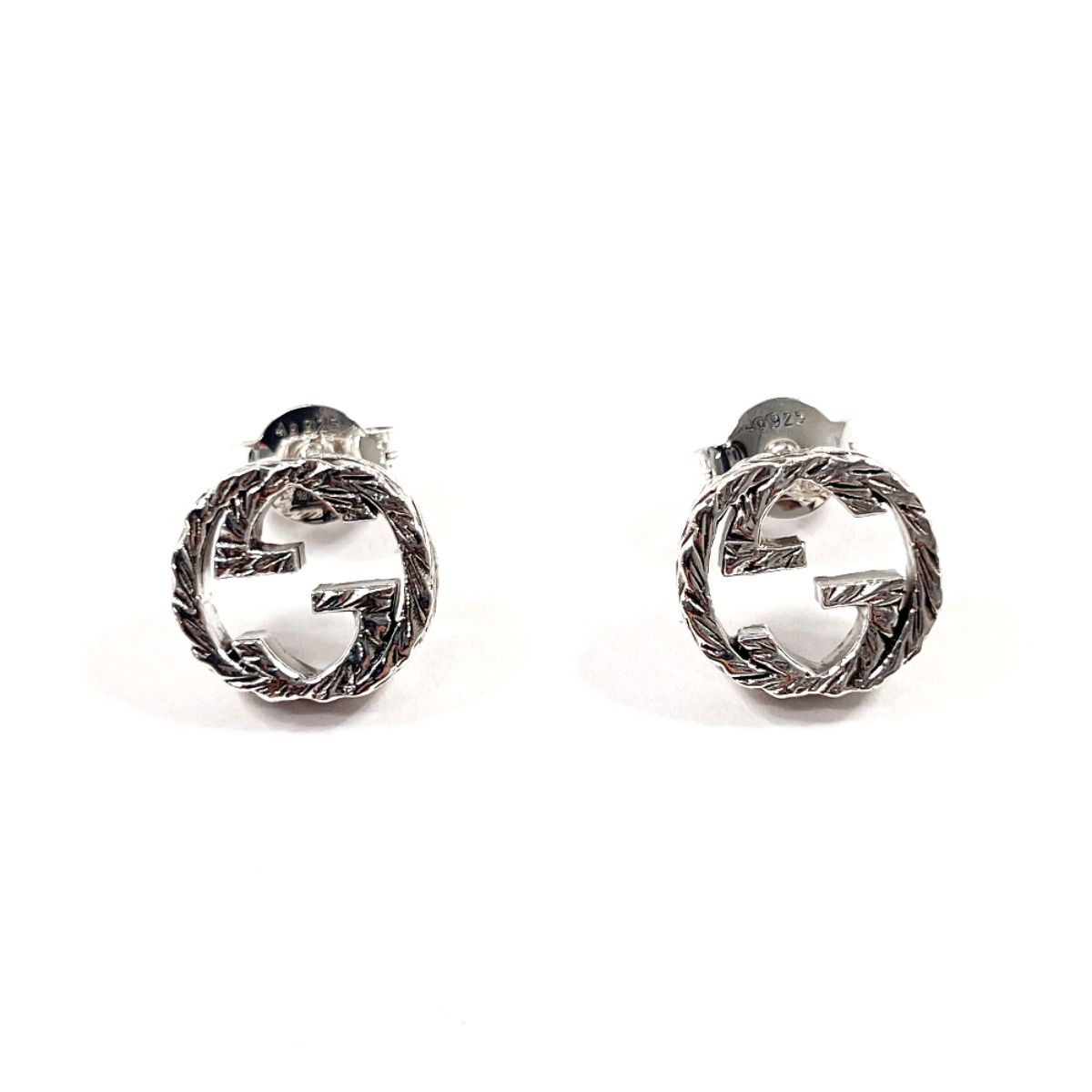 GUCCI Interlocking G Earrings In Silver