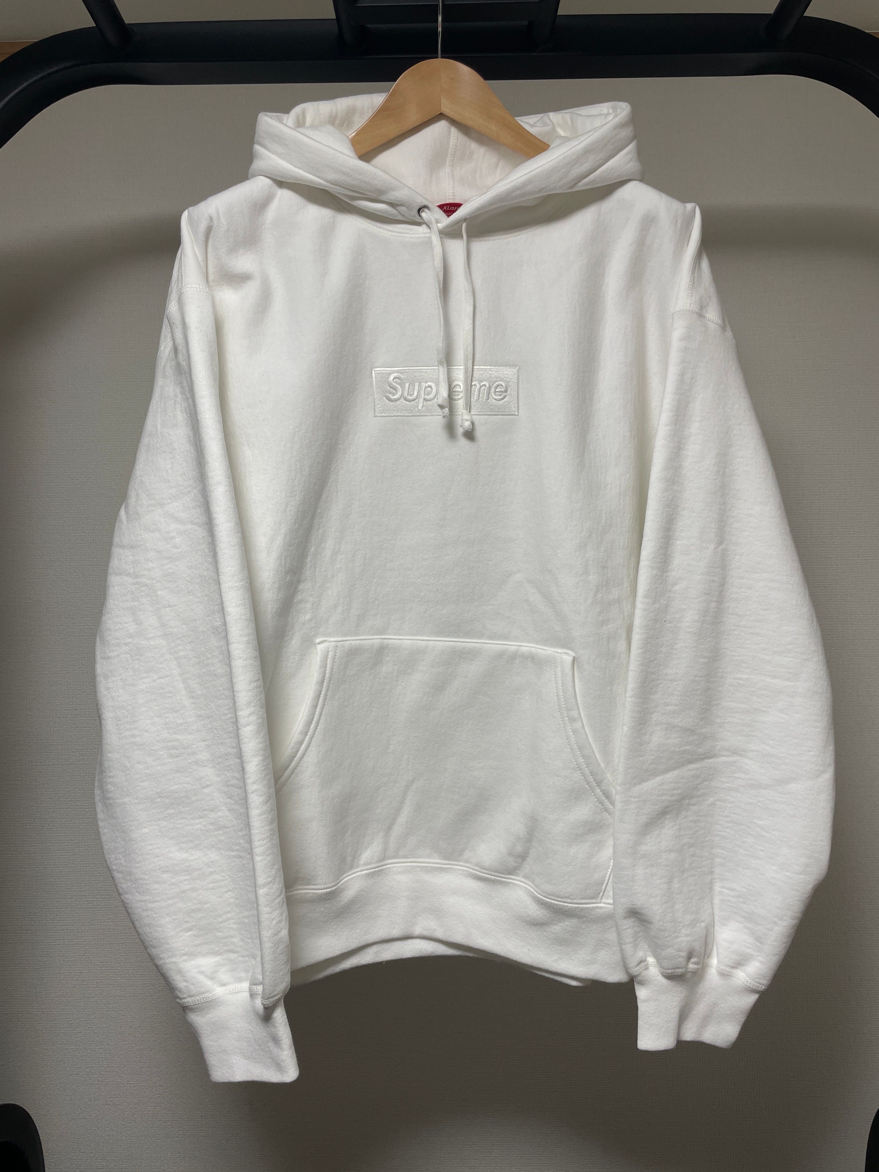Supreme Box Logo Hooded Sweatshirt "White" (23FW)