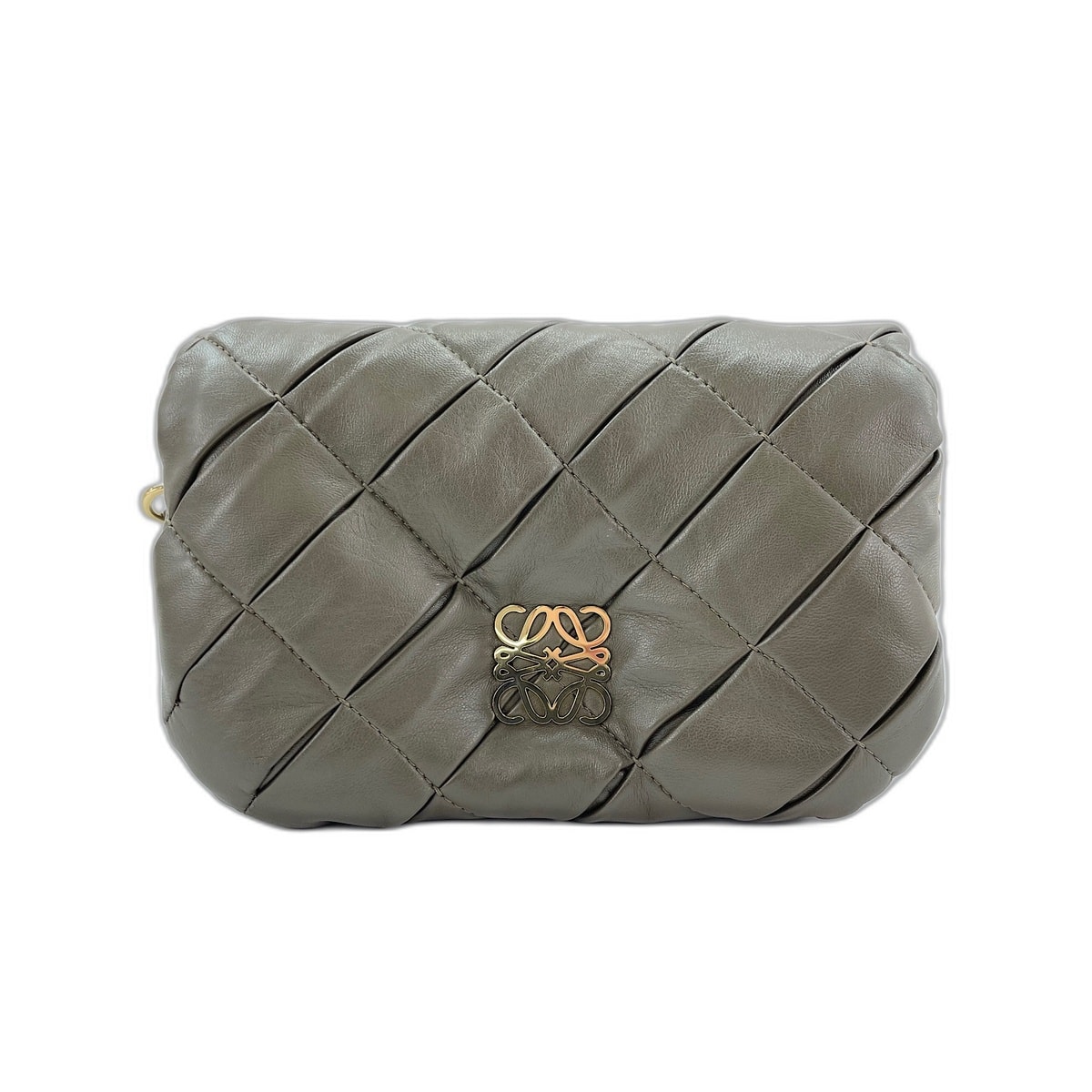 ロエベ LOEWE ゴヤ パファー ショルダーバッグ レザー【中古】