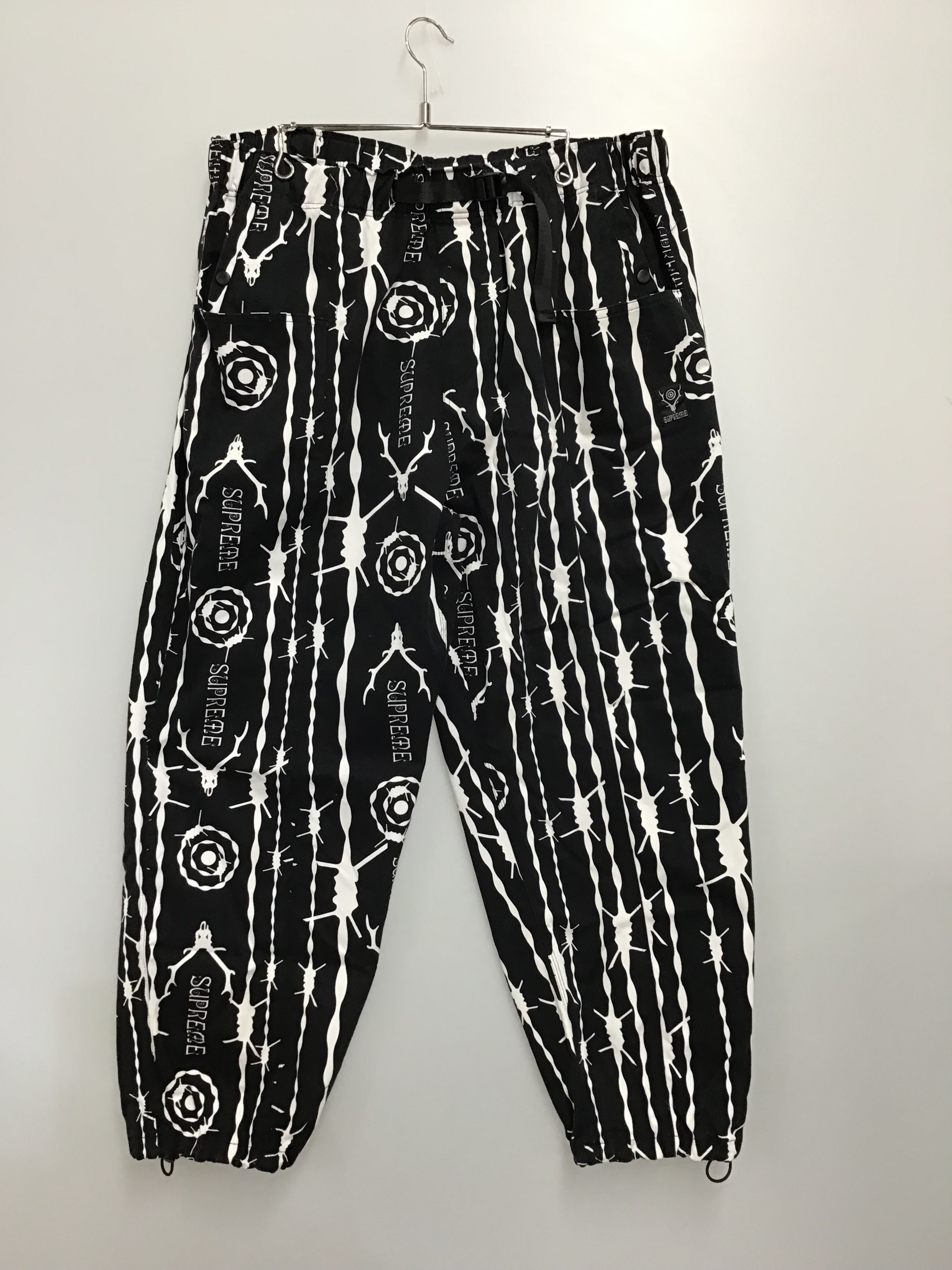 Supreme x SOUTH2 WEST8 Belted Pant "Black/White"