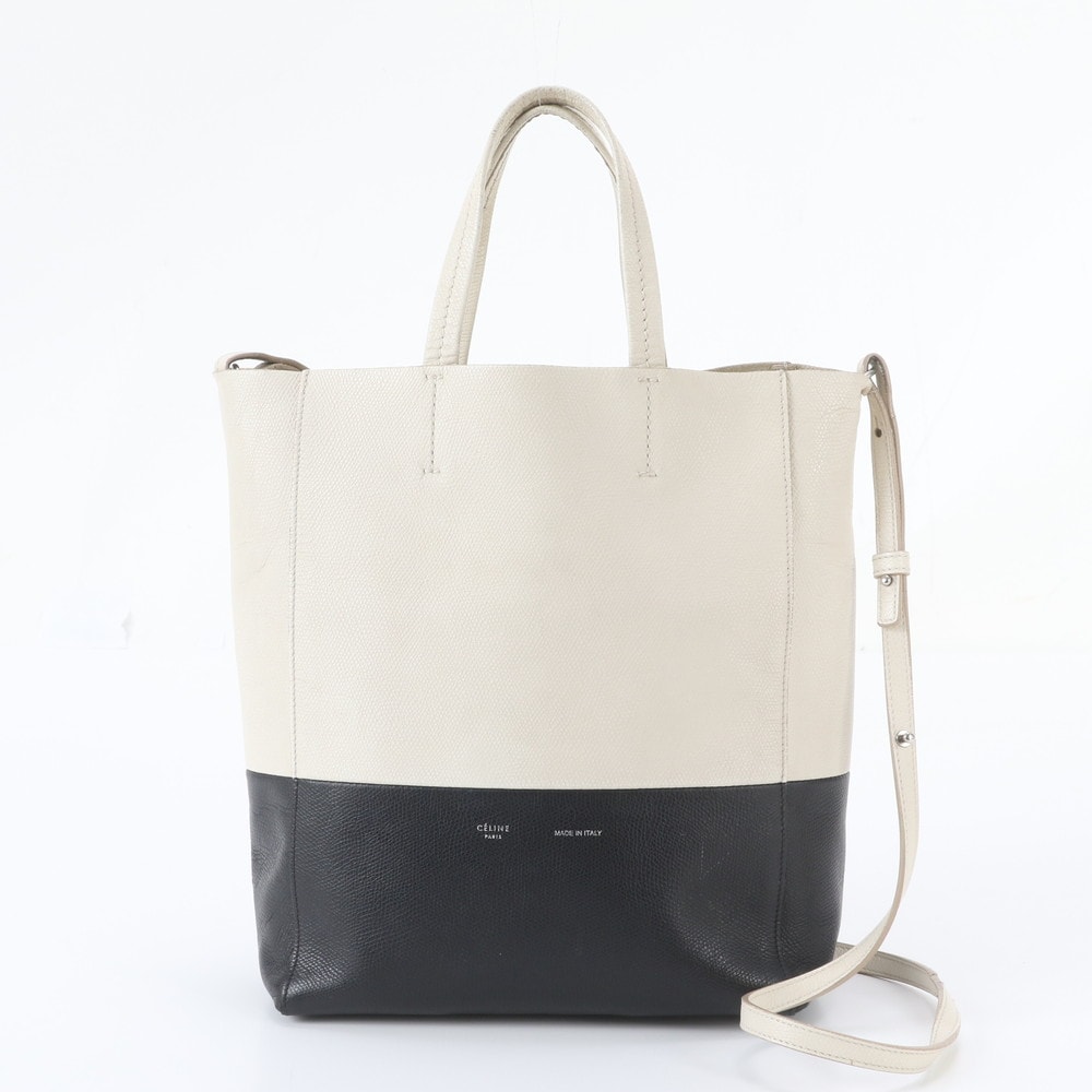 ■美品 セリーヌ バーティカル カバショルダーバッグ レザー