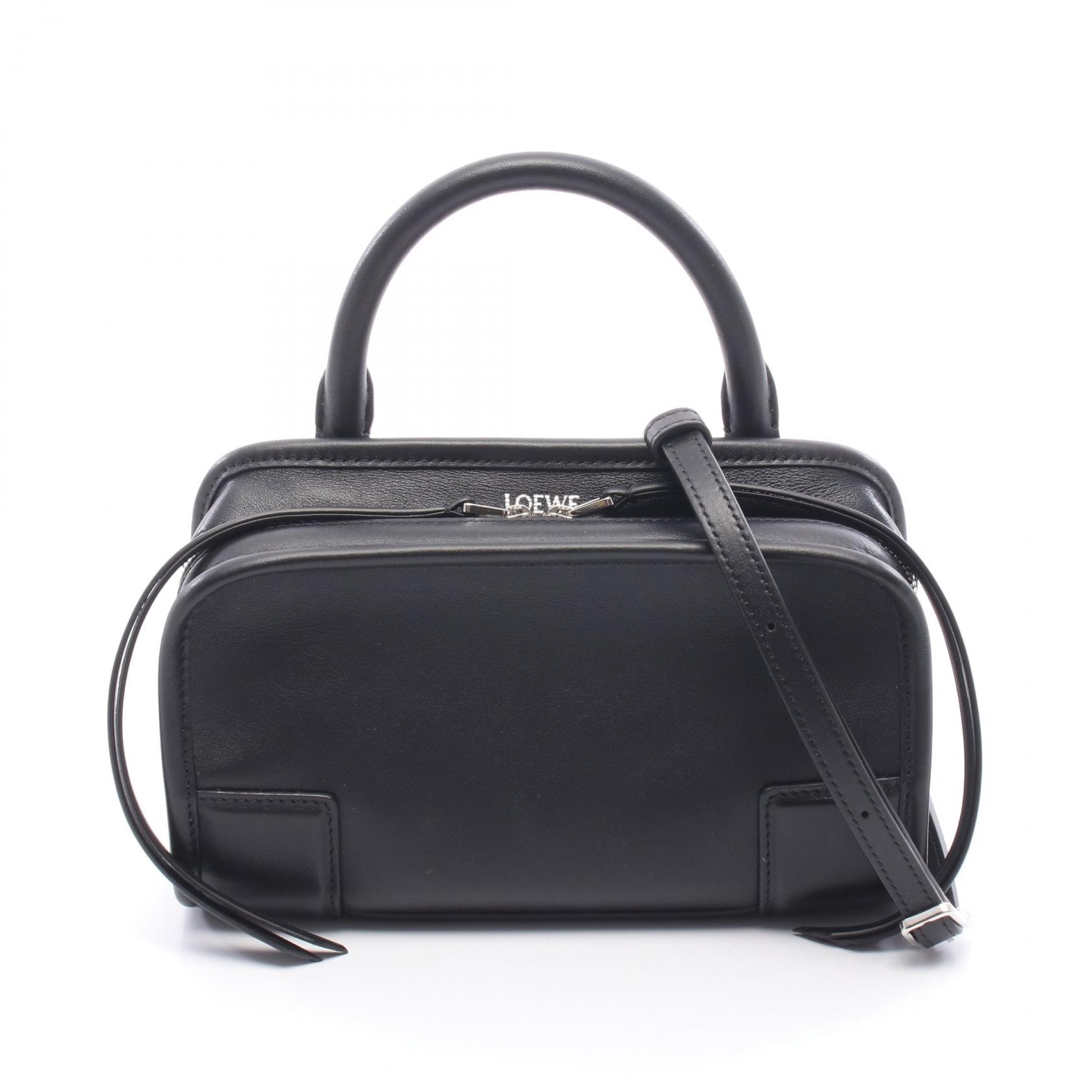 ロエベ LOEWE アマソナ180 ミニ 2WAY ハンドバッグ バッグ レザー レディース ブラック系 A039AS4X12 【新品】
