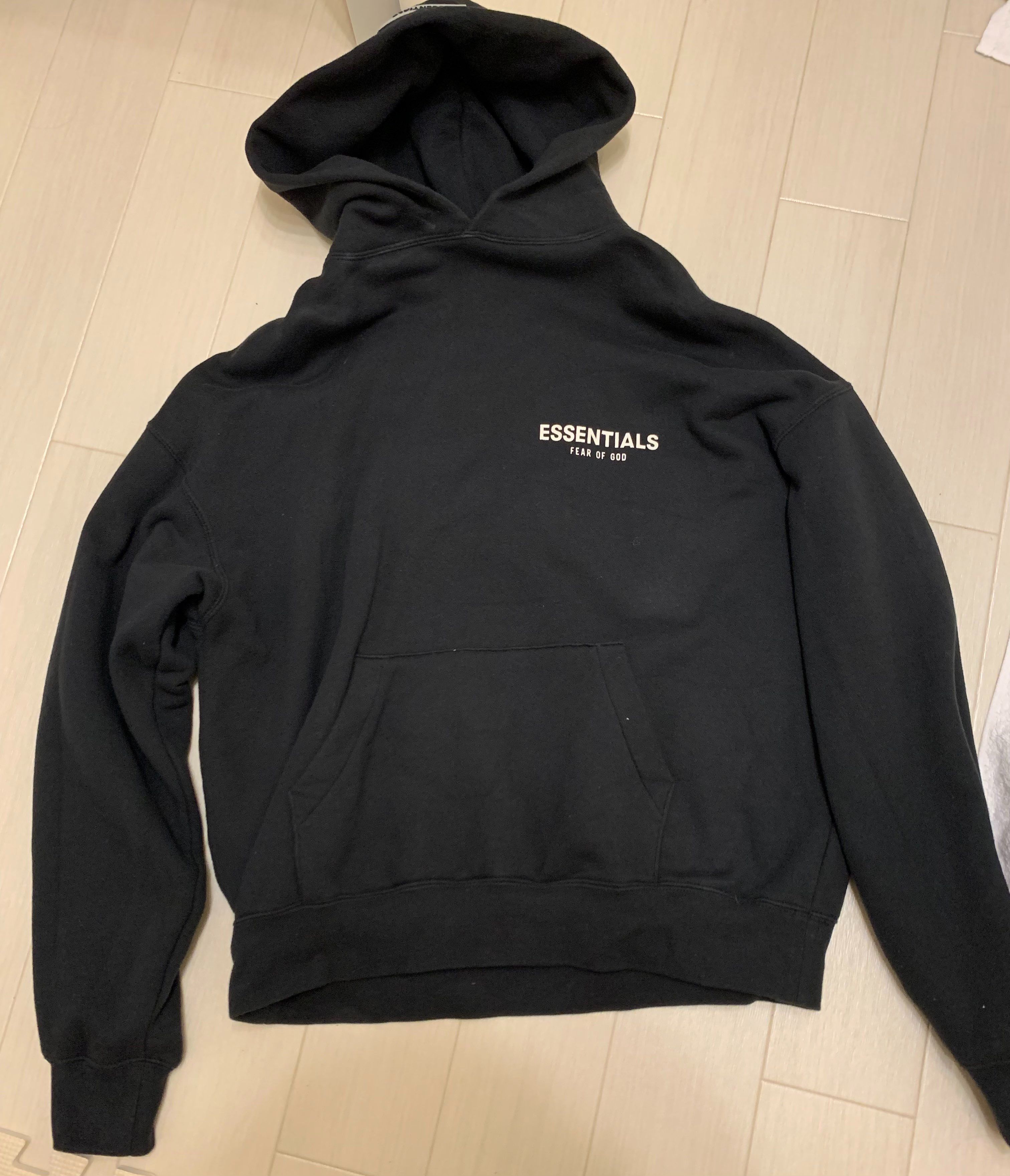 FEAR OF GOD ESSENTIALS Photo Pullover Hoodie "Black"