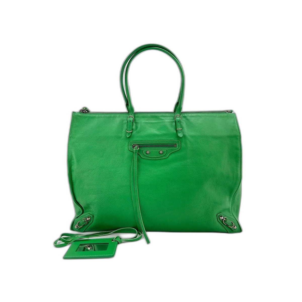 バレンシアガ BALENCIAGA ペーパーA4トート ショルダーバッグ【中古】
