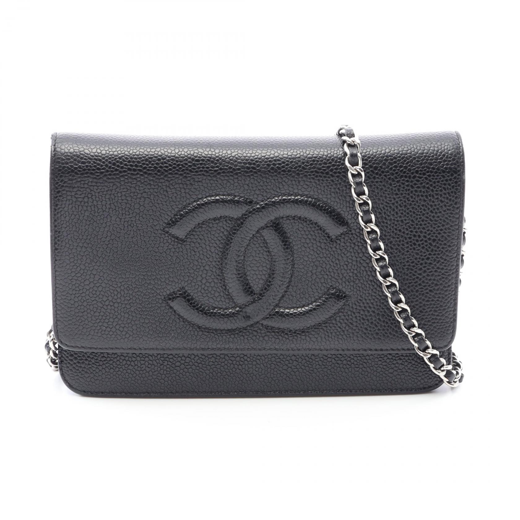 シャネル CHANEL ココマーク ショルダーバッグ バッグ キャビアスキン(グレインドカーフ) レディース ブラック系 【中古】